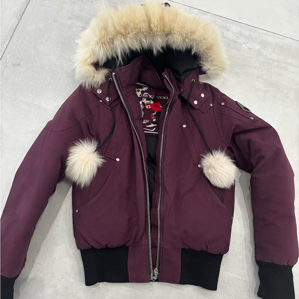 women’s MOOSE KNUCKLE ORIGINAL DEBBIE BOMBER JACKET